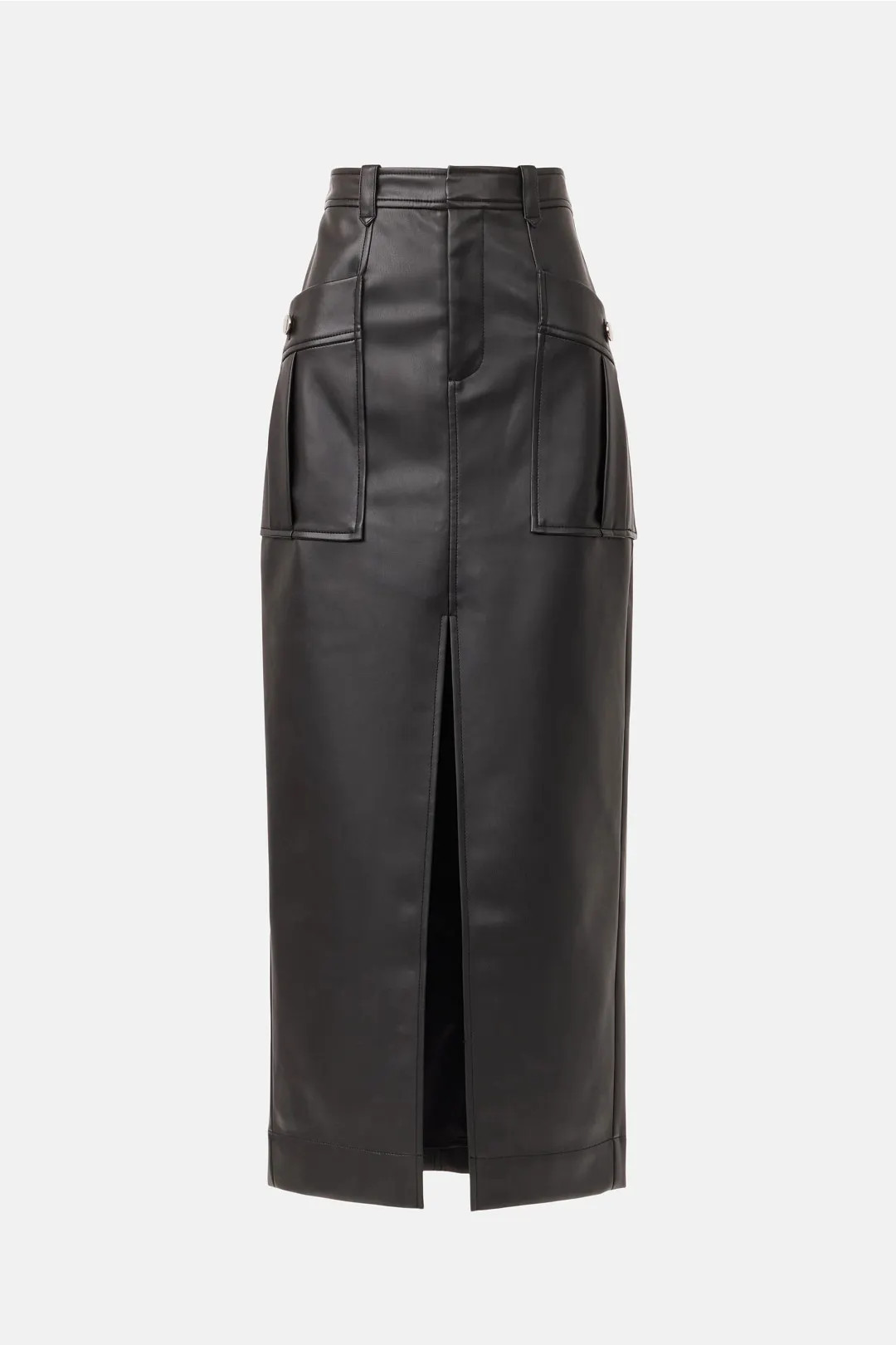 Toccin Faux Leather Midi Column Skirt | Rent the Runway