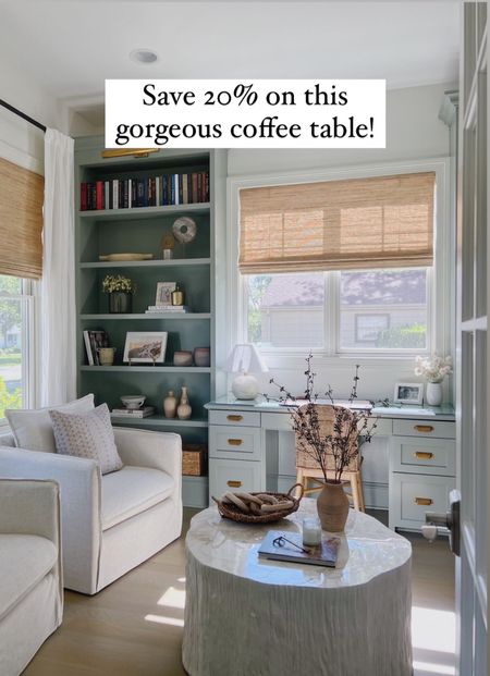 Save 20% on my office coffee table!! Such a gorgeous investment piece! Perfect for small spaces! Code: HOMELOVE

#coffeetable #officedecor #serenaandlily

#LTKhome #LTKSeasonal #LTKsalealert