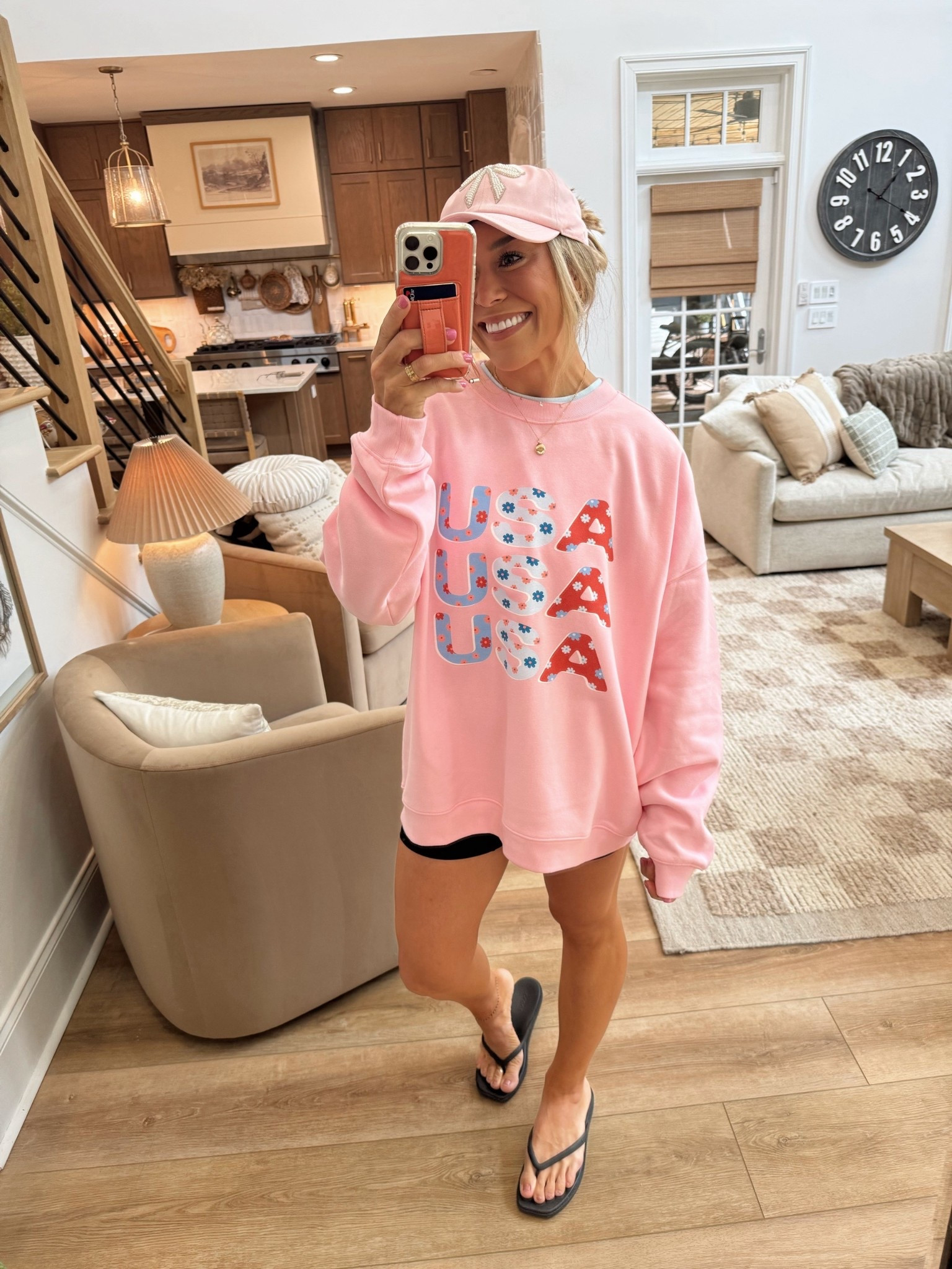 Annual Pink Lily day today!!! 🎀🌼 they bumped my code HOLLEY up to 35% off sitewide today AND donating 10% of all orders until they reach $10,000 to the National Breast Cancer Foundation in support of breast cancer awareness and research! 💕 

XL in this crew & S biker shorts! 

Ootd / pink lily haul / casual / cute / neutrals / Holley Gabrielle 

#LTKStyleTip #LTKActive #LTKFindsUnder50