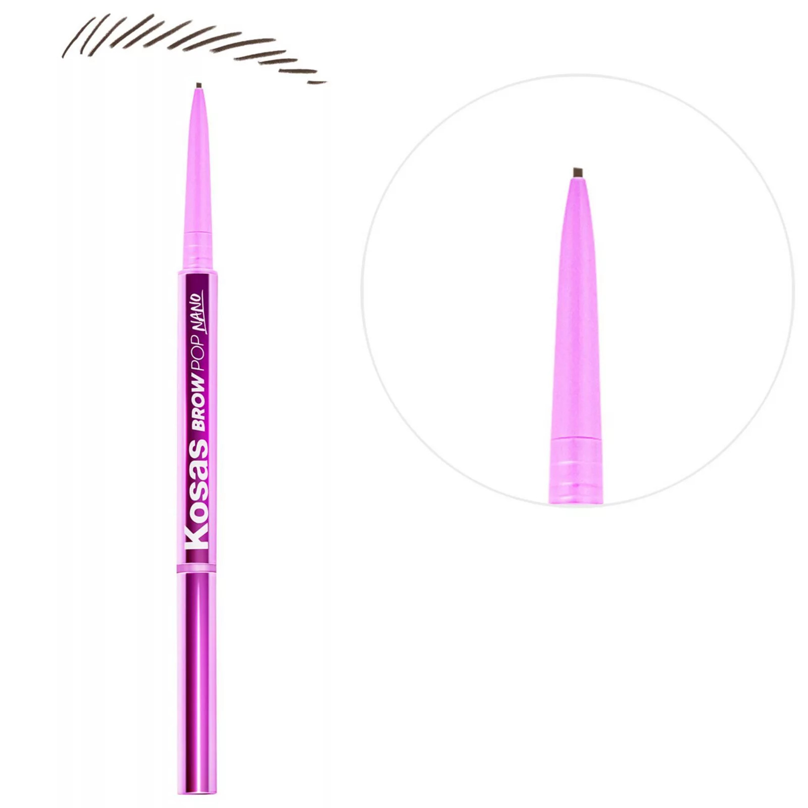 Kosas Brow Pop Nano Ultra-Fine Detailing + Feathering Eyebrow Pencil, Dark Brown | Kohl's