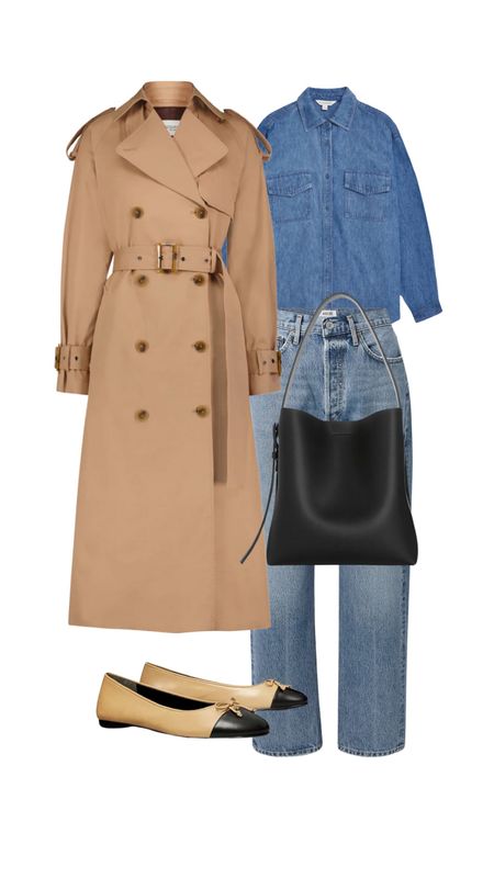 Simple outfits with a trench 

#LTKstyletip #LTKover40