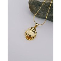 Large Gold Scarab Necklace, 14K Vermeil Over Sterling Silver, Egyptian Beetle, Pendant, Jewelry | Etsy (US)