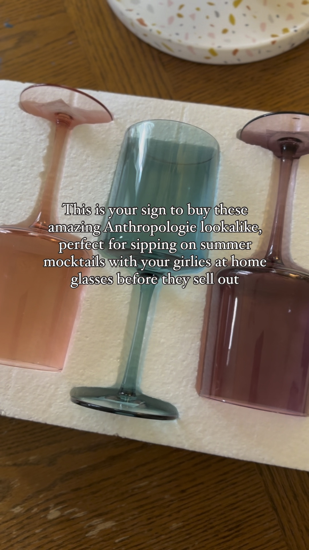 Dreamiest hand blown wine glasses in the prettiest colors that look 👀 just like Anthropologie but for a fraction of the price! So gorgeous, great quality, hand wash. Makes a fabulous Mother’s Day, wedding or graduation present! 

#LTKparties #LTKhome #LTKfindsunder100