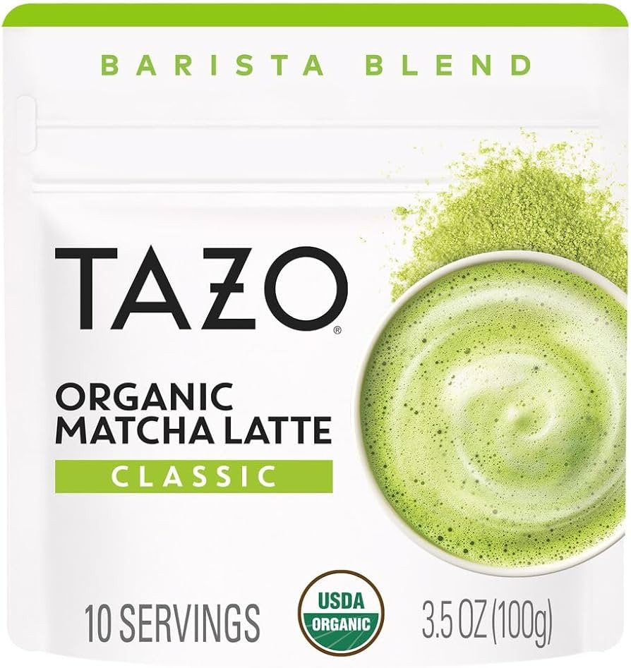 TAZO Organic Classic Matcha Latte, Barista Blend Matcha Powder, 10 Servings, Café‑Quality Matc... | Amazon (US)