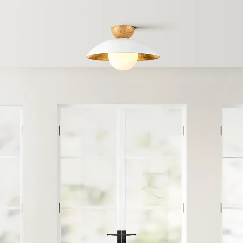 Kuhlmann Modern Glass Bubble Flush Mount | Wayfair North America