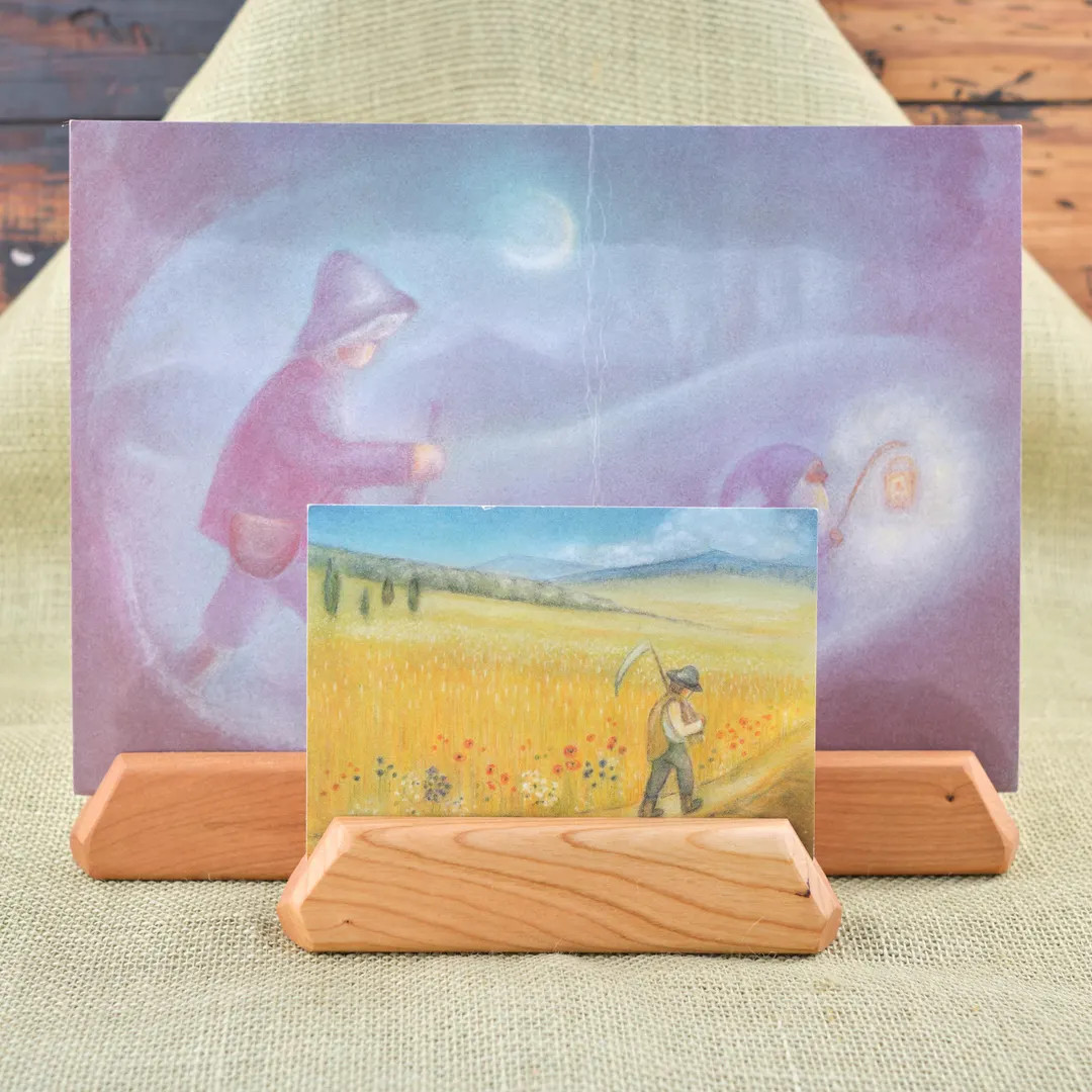 Postcard Holder in Solid Cherry Wood - 6 or 12 Inch Options - Etsy | Etsy (US)