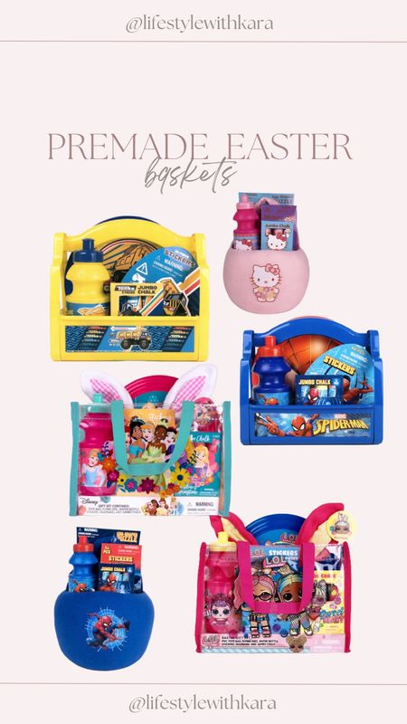 Pre made Easter baskets older young kid plus side toys! 

#LTKkids #LTKSeasonal