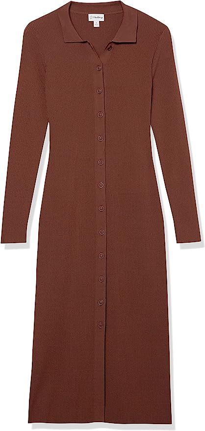Amazon.com: The Drop Women's Jaxon Rib Button Down Sweater Dress : Clothing, Shoes & Jewelry | Amazon (US)
