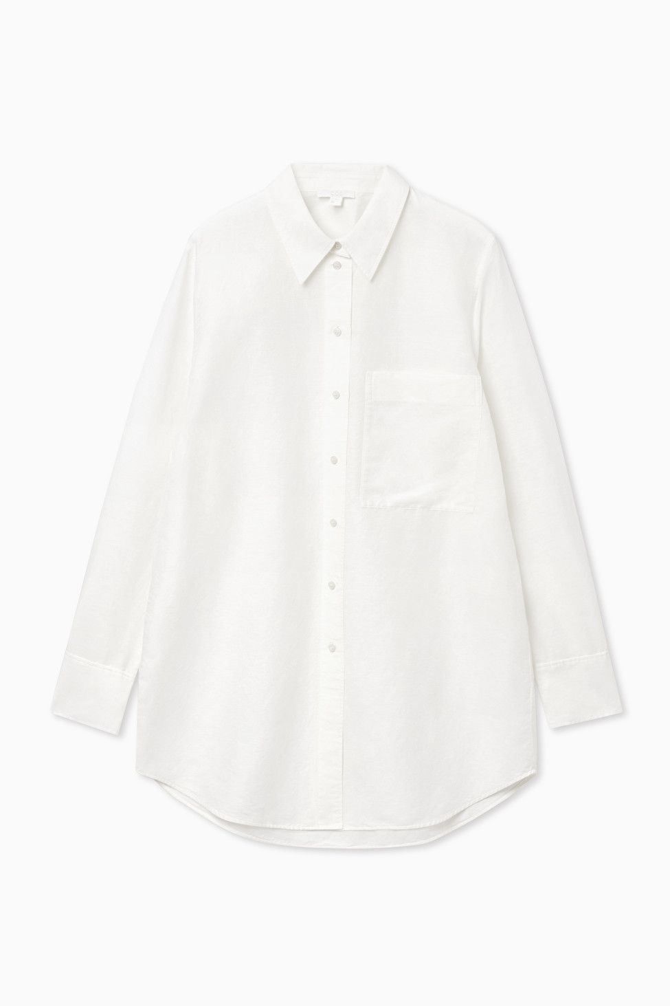OVERSIZED LINEN SHIRT - White - COS | COS (US)
