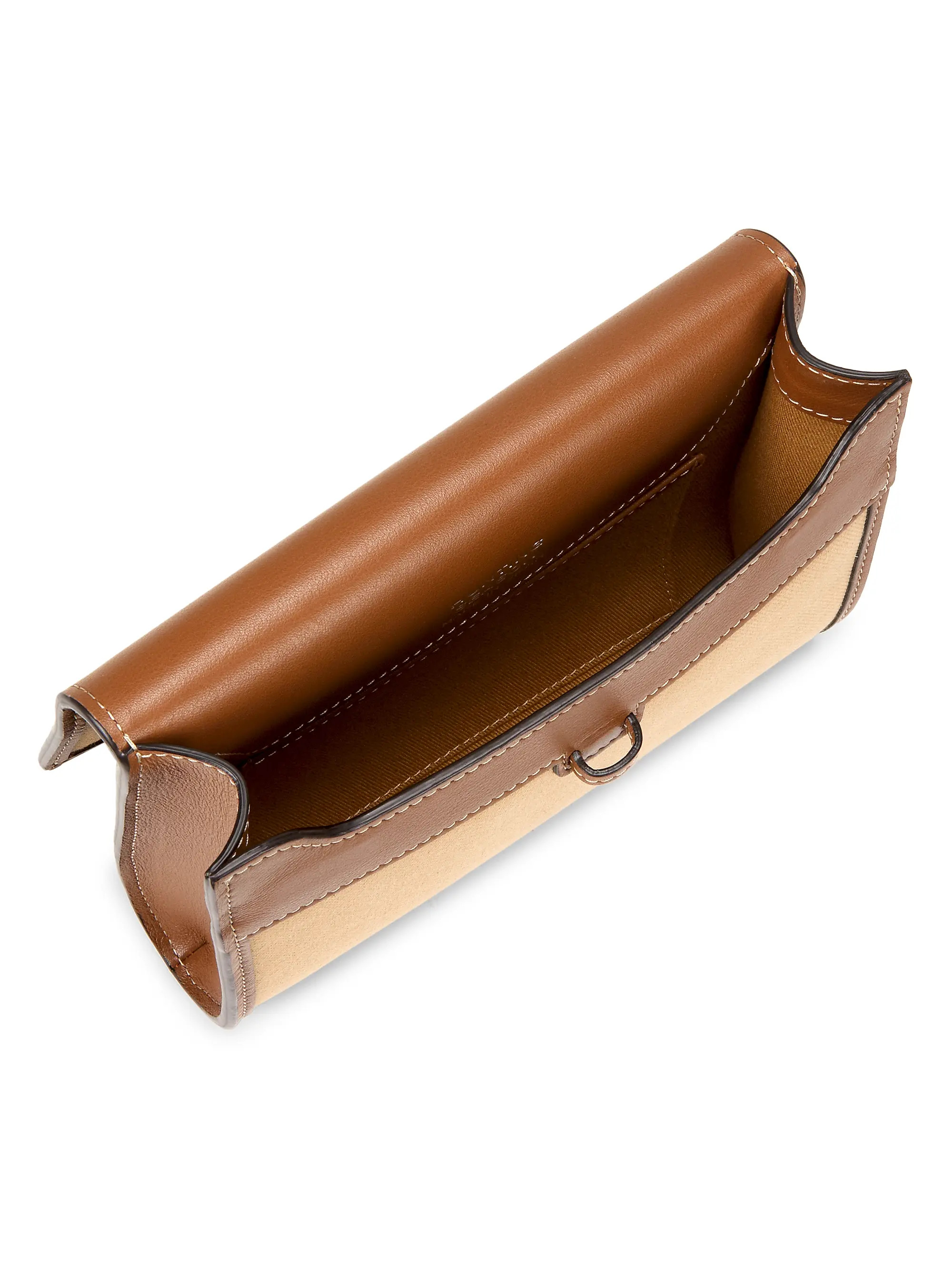 Canvas & Leather Clutch | Saks Fifth Avenue