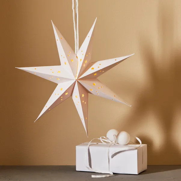 Light Up Hanging Paper Star | Dunelm (migrated)