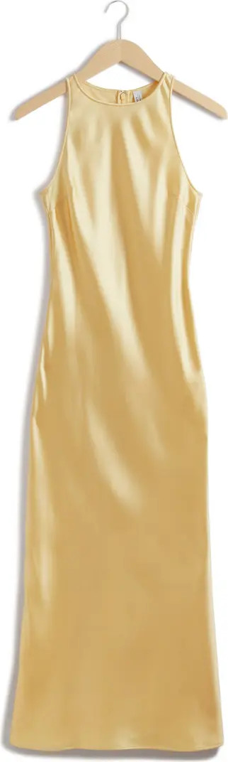 & Other Stories Sleeveless Satin Midi Dress | Nordstrom | Nordstrom