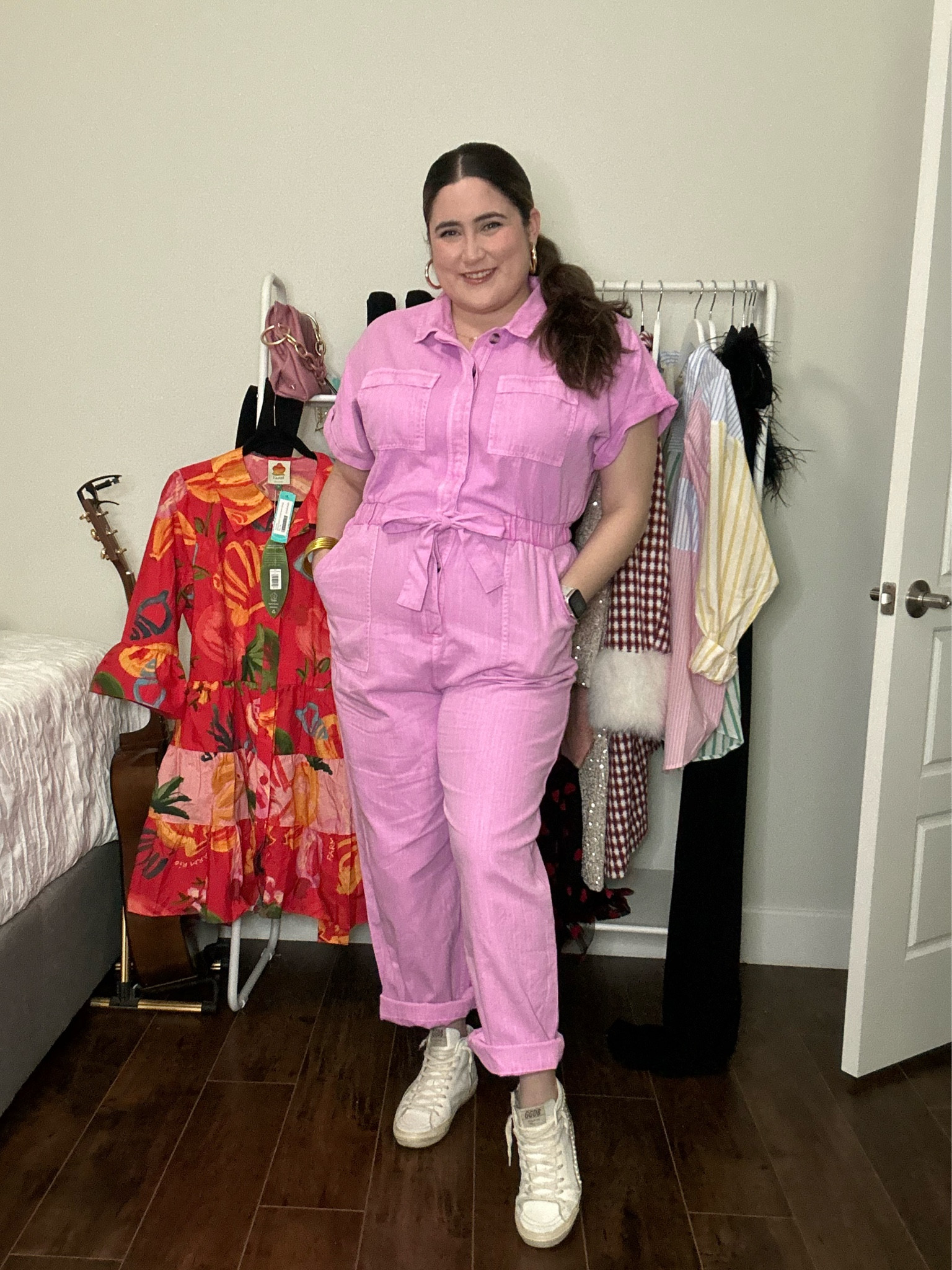 Pink jumpsuit, plus size, midsize, work outfit, casual outfit, spring, summer, Easter, resort wear

#LTKcurves #LTKstyletip #LTKSeasonal