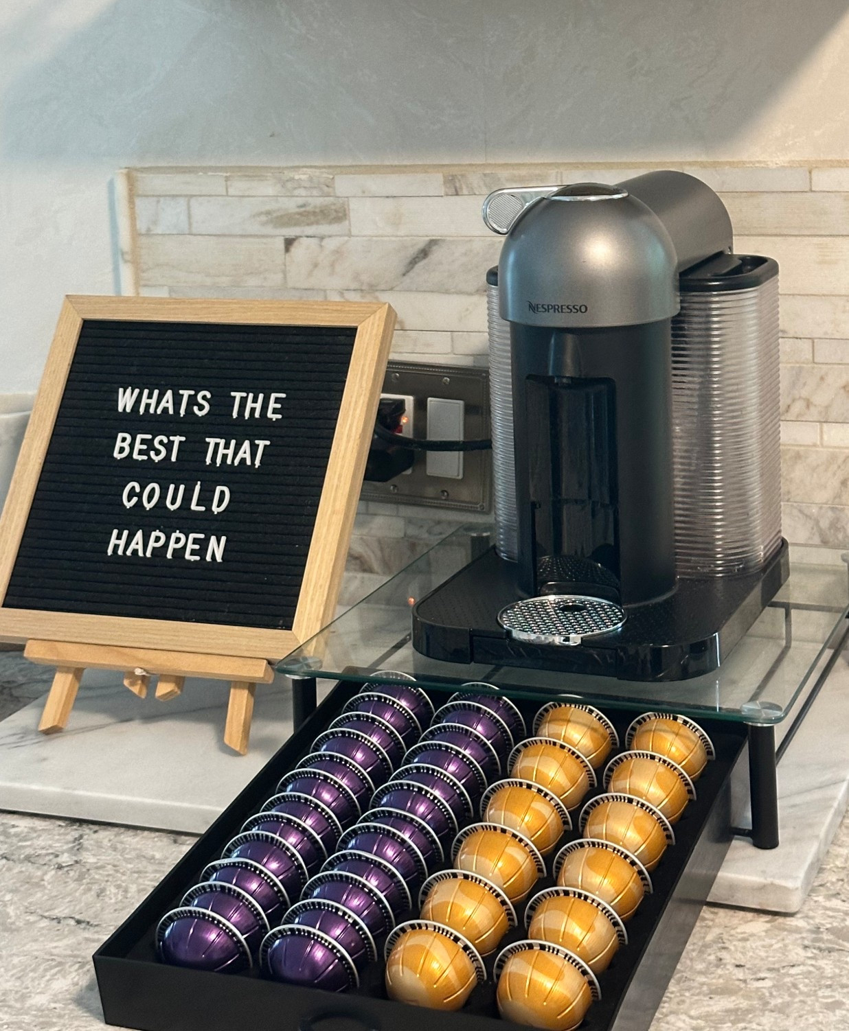 Satisfying restock 🤍 #nespresso 

#LTKFindsUnder100 #LTKFamily #LTKHome