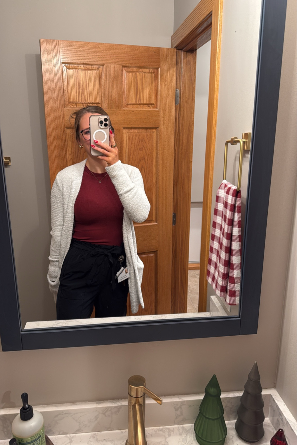 Love this fitted ribbed long sleeve for work. You could layer it or wear as is. I am wearing a small. 

#LTKWorkwear #LTKFitness #LTKActive