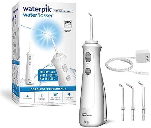 Waterpik Cordless Pearl Rechargeable Portable Water Flosser for Teeth, Gums, Braces Care and Travel  | Amazon (US)