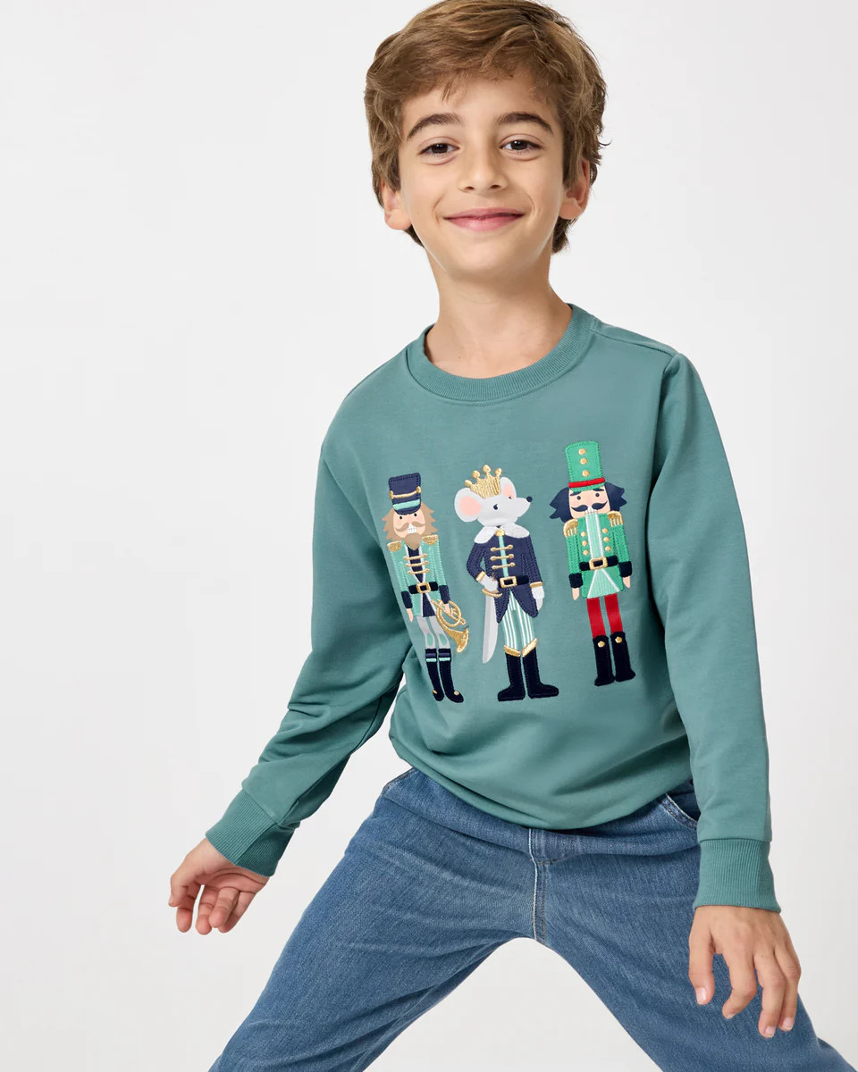 Nutcracker Crewneck Sweatshirt | Little Sleepies