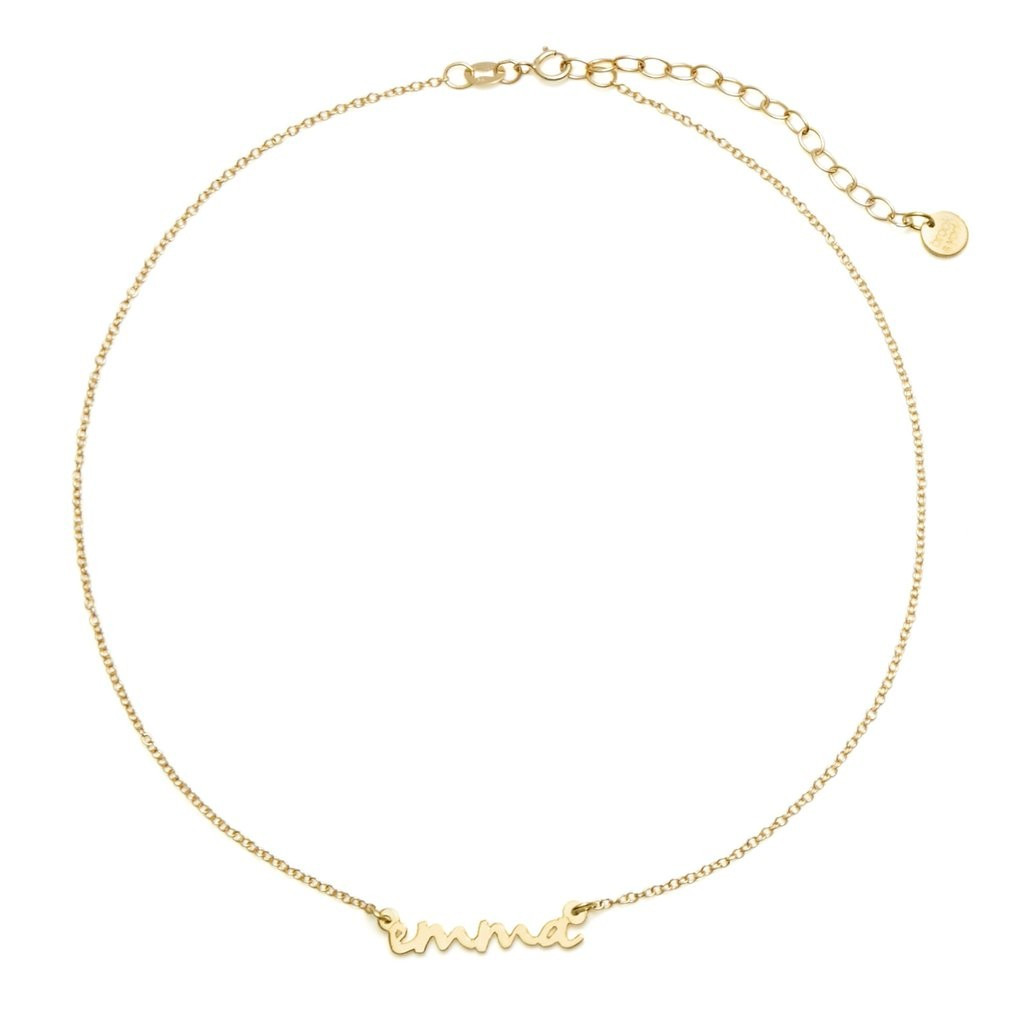 Nella Mini Nameplate Choker | Brook & York Jewelry 