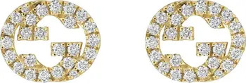 Gucci Interlocking-G Diamond Stud Earrings | Nordstrom | Nordstrom