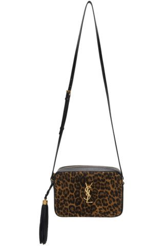 Black & Brown Leopard Lou Camera Bag | SSENSE 