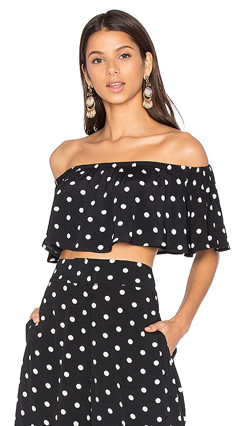 House of Harlow 1960 x REVOLVE Bree Crop in Polka Dot | Revolve Clothing