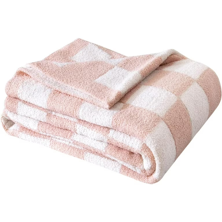 Throw Blanket Checkerboard Lightweight Blanket Ultra Soft Cozy Plaid Fuzzy Blankets Reversible Ch... | Walmart (US)
