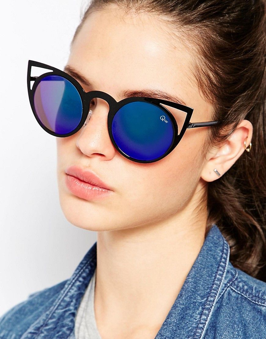 Quay Australia Invader Cat Eye Mirror Sunglasses | ASOS US