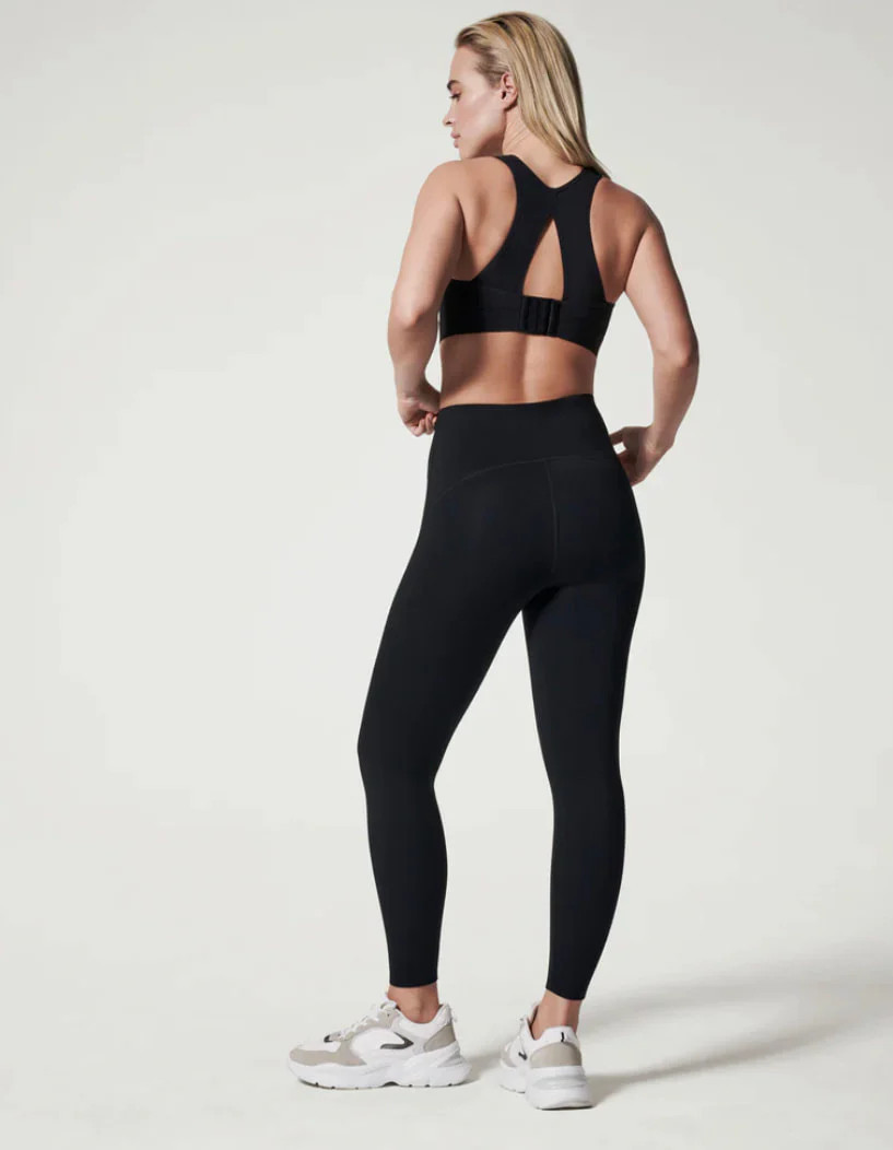 SPANX Booty Boost(R) Active 7/8 Leggings - Very Black | Ama La Vita
