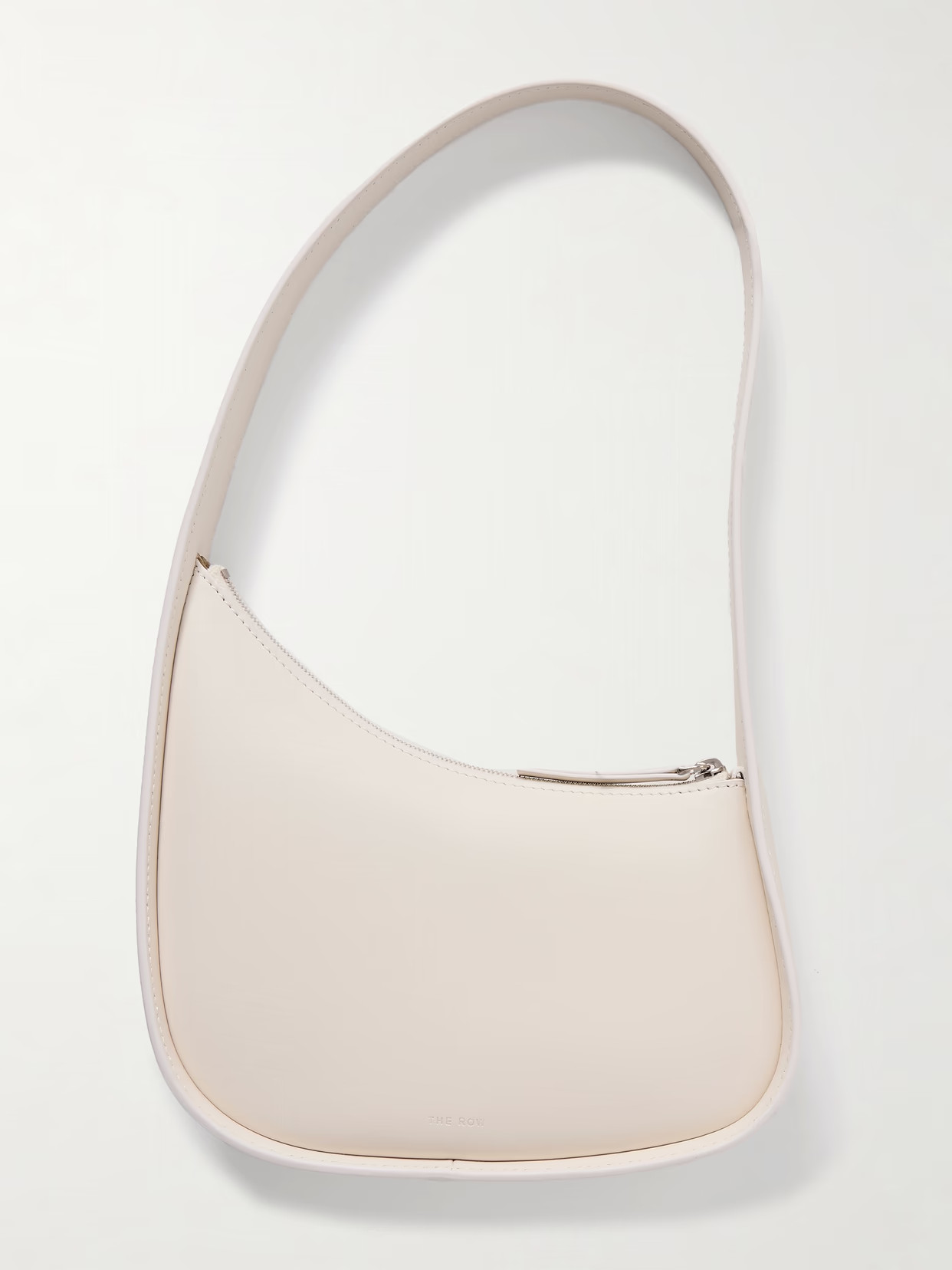 The Row - Half Moon Leather Shoulder Bag - Off-white - One size | NET-A-PORTER APAC