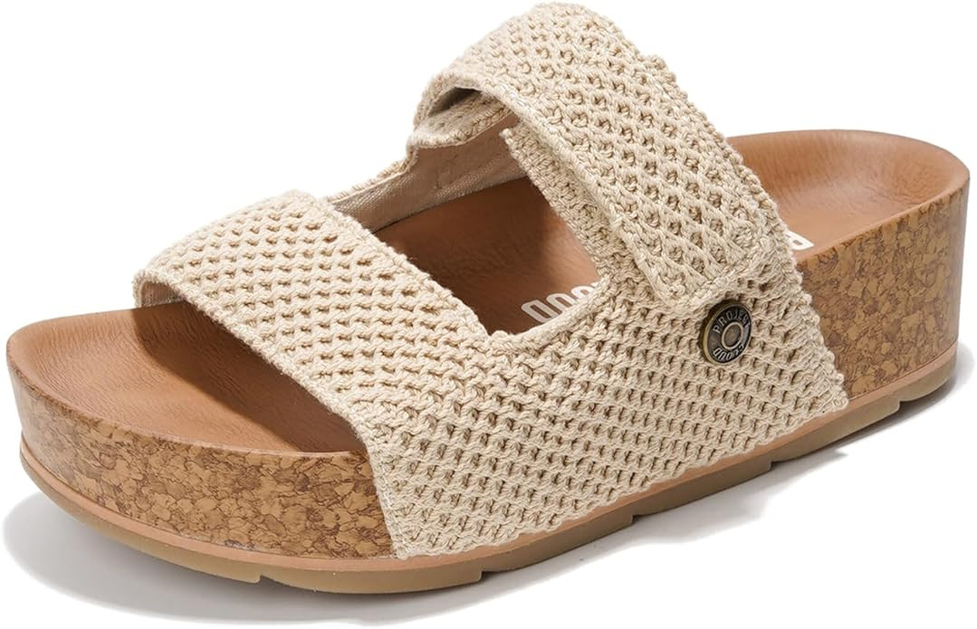 Project Cloud 100% Genuine Leather Platform Sandals Women Footwear-Beach Essentials Summer Wedges... | Amazon (US)