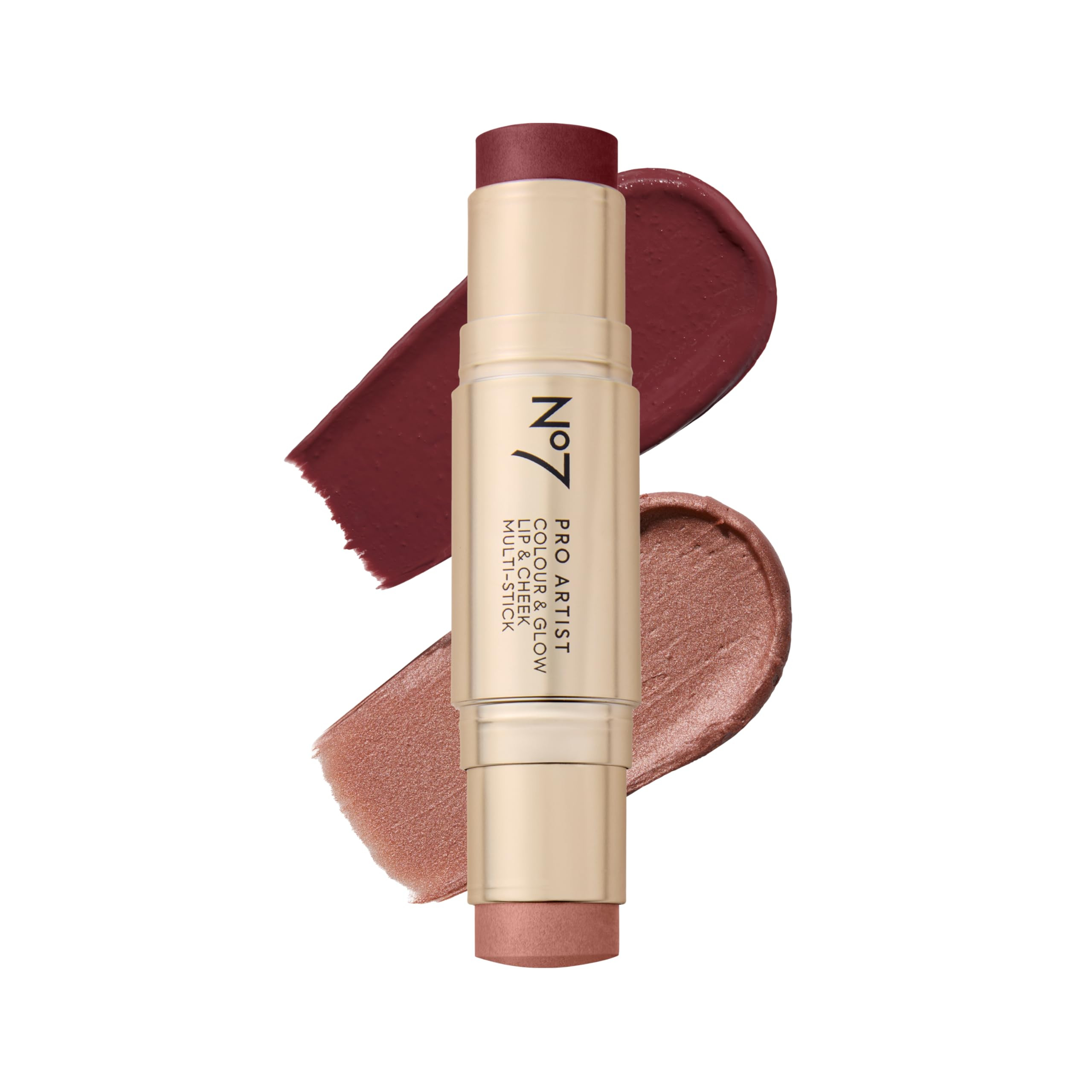 No7 Pro Artist Color & Glow Cream Blush Stick - Dual-Ended Blush for Cheeks, Eyes & Lips - Delive... | Amazon (US)