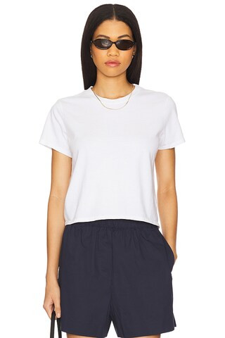 perfectwhitetee Springsteen Baby Tee in White from Revolve.com | Revolve Clothing (Global)