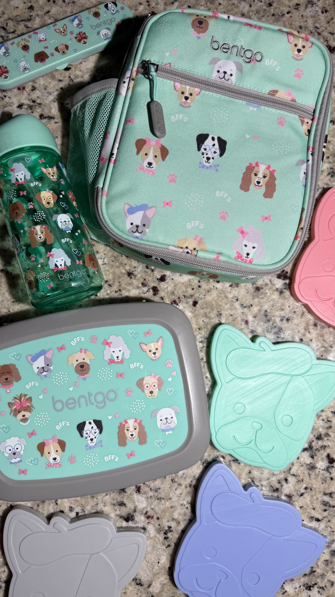 Puppy love packed to go 🐾💕 This full Bentgo set keeps lunch organized and adorable…lunch box, water bottle, utensils, Bentgo box, plus coordinating ice packs. A must for little dog lovers!
#bentgopuppylove #bentgolunchbox #schoollunchmadeeasy #kidslunchideas #ltkbacktoschool 

#LTKKids #LTKFamily #LTKTravel