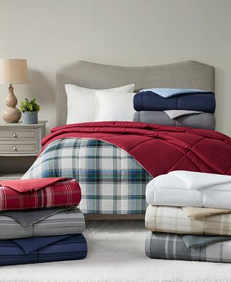 Martha Stewart Collection Martha Stewart Collection Essentials Reversible Down Alternative Comfor... | Macys (US)