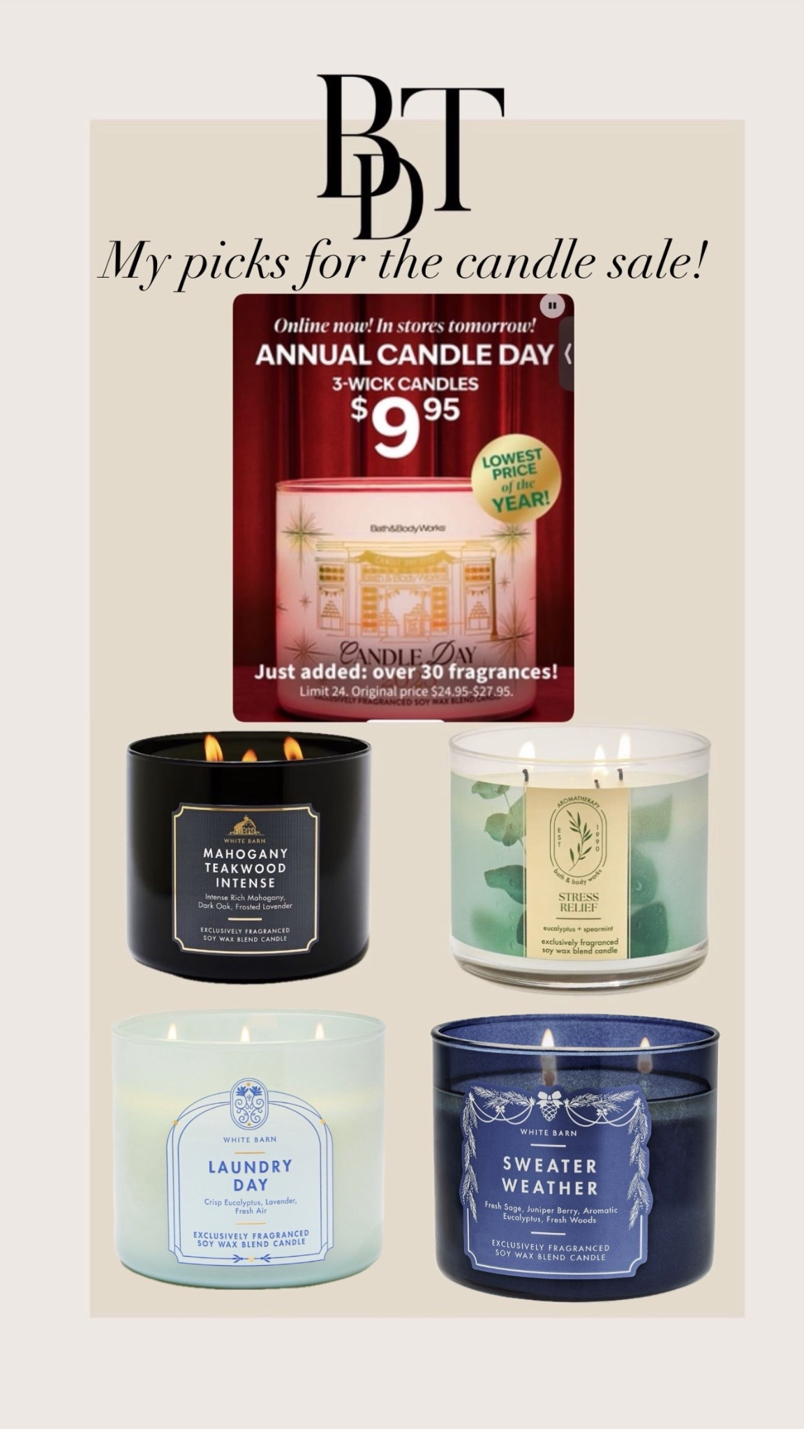 Candle day! Time to stock up! These are my favorites  I order 15 and they last all year 

#LTKmorningroutine #LTKmomlife #LTKHoliday