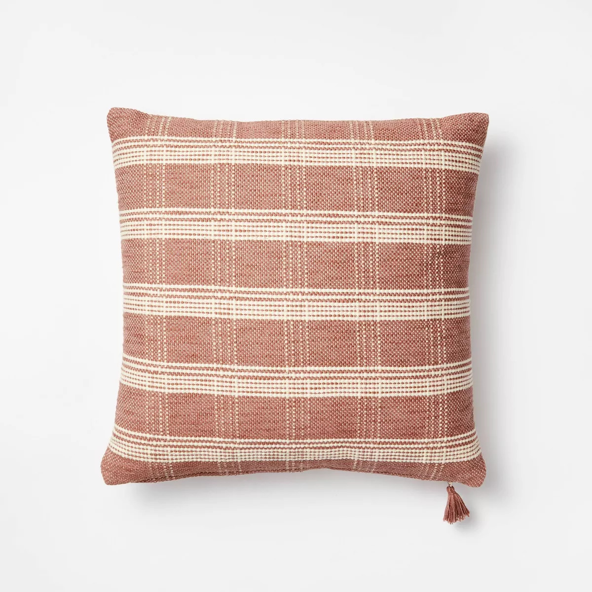 Woven Plaid Throw Pillow with Tassel Zipper - Threshold™ designed with Studio McGee | Target