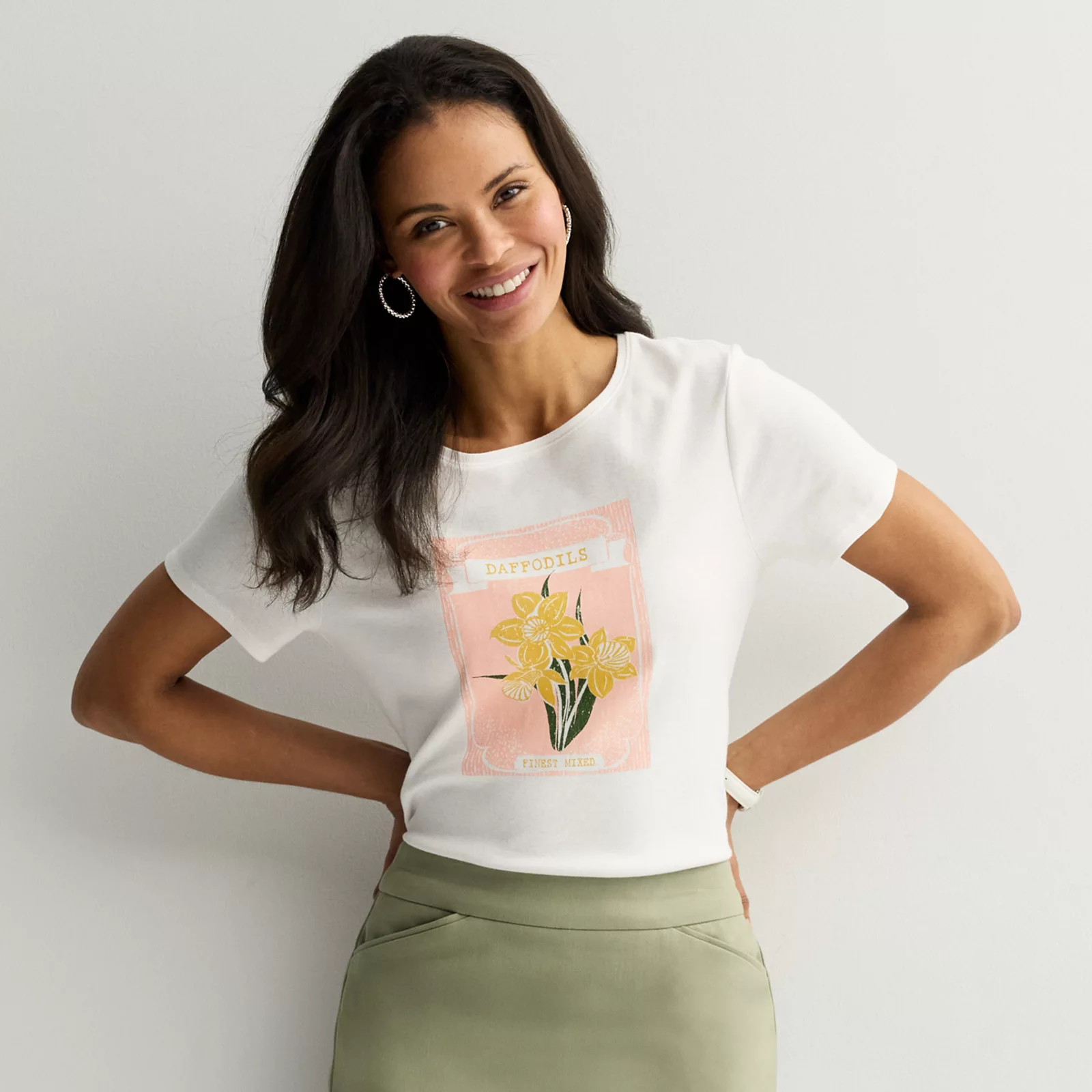 Women's Croft & Barrow® Essential Crewneck Tee | Kohl's