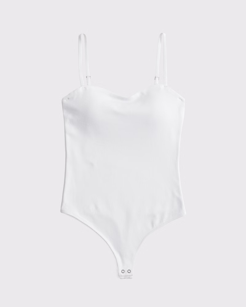 Abercrombie & Fitch Women's Bra-Free Sweetheart Bodysuit in White - Size XXS | Abercrombie & Fitch (US)