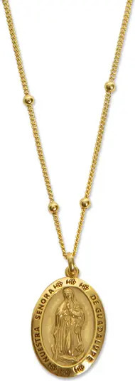 Argento Vivo Sterling Silver Our Lady of Guadalupe Medallion Pendant Necklace | Nordstrom | Nordstrom