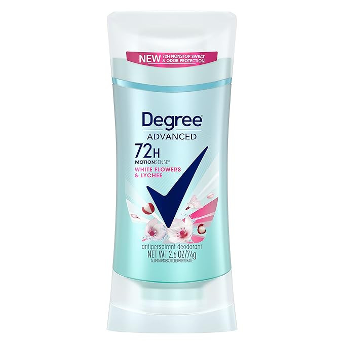 Degree Advanced Protection Antiperspirant Deodorant White Flowers & Lychee for 72-Hour Sweat & Od... | Amazon (US)
