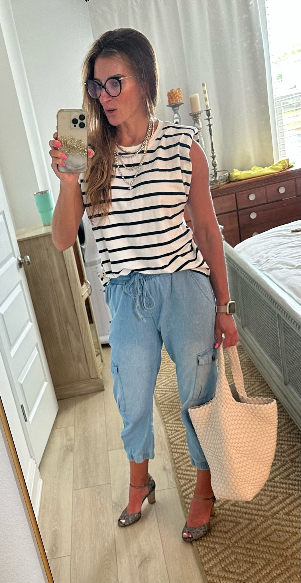 Shoes:

https://sjpbysarahjessicaparker.com/collections/footwear/products/ursula_75_cartel_26952