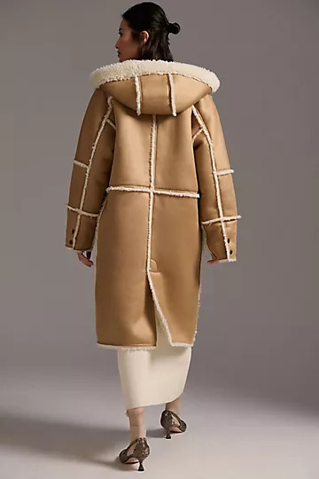 Pilcro Reversible Sherpa Coat | Anthropologie (US)