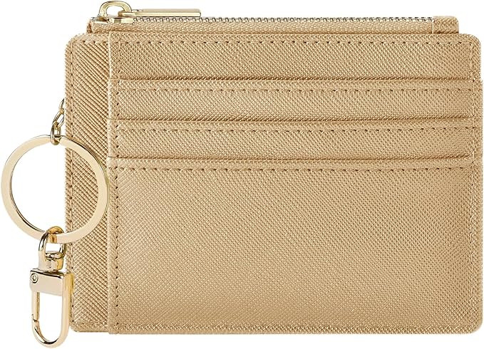 Sodsay Card Case Slim Front Pocket Wallet for Women Credit Card Holder with Keychain | Amazon (US)
