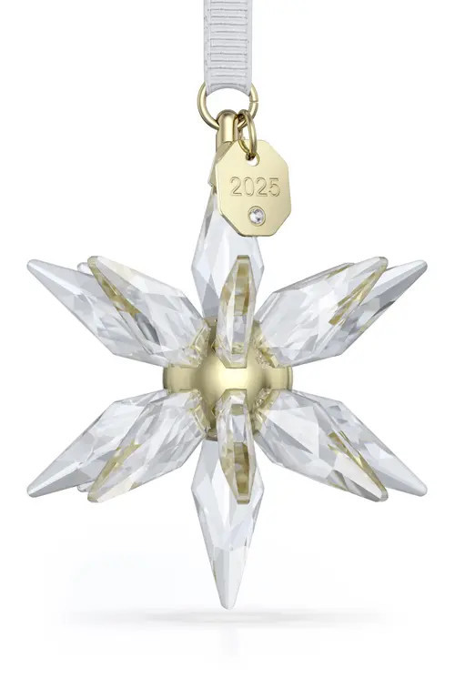 Swarovski 2025 Annual Edition 3D Festive 3D Crystal Snowflake Ornament in White at Nordstrom | Nordstrom