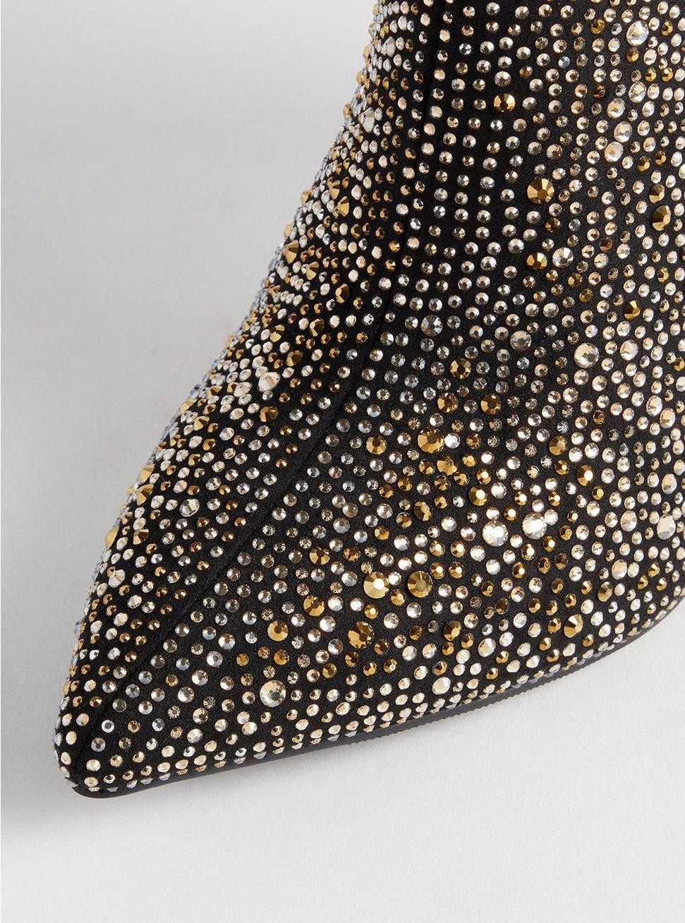 Embellished Pointed Toe Stiletto Bootie (WW) | Torrid (US & Canada)