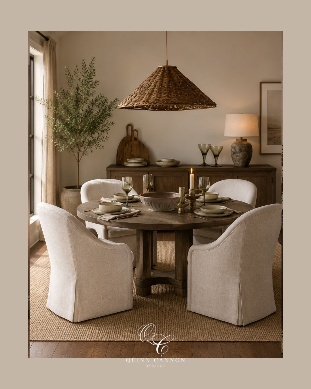 A balance of organic materials, soft curves, and natural textures creates a space that feels both refined and effortlessly inviting.

#LTKU #LTKHome #LTKSaleAlert