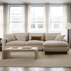 Harmony 2-Piece Chaise Sectional (112"–128") | West Elm (US)