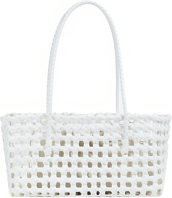 Woven Handbags for Women Summer Beach Tote Bag Small Y2K Shoulder bag Handmade Woven Top Handle | Amazon (US)