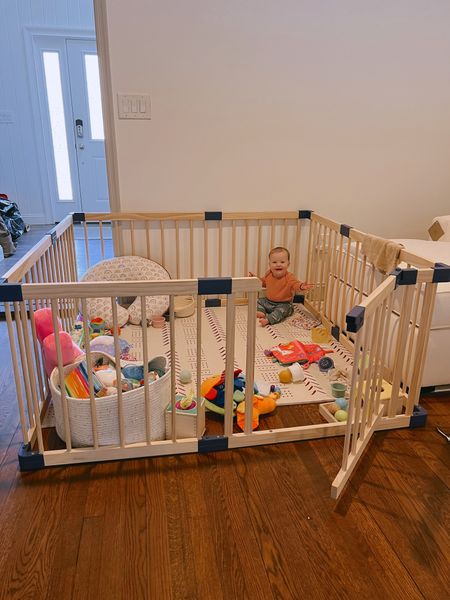 This wooden play pen is good for any medium sized room 

#LTKbaby #LTKfamily #LTKFind