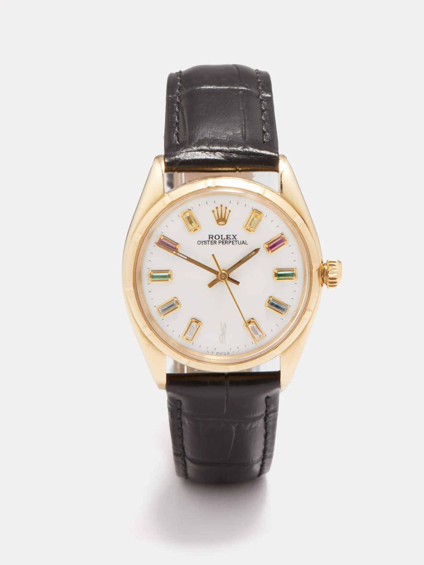 Vintage Rolex Oyster 34mm diamond & gold watch | Jacquie Aiche | Matches (US)